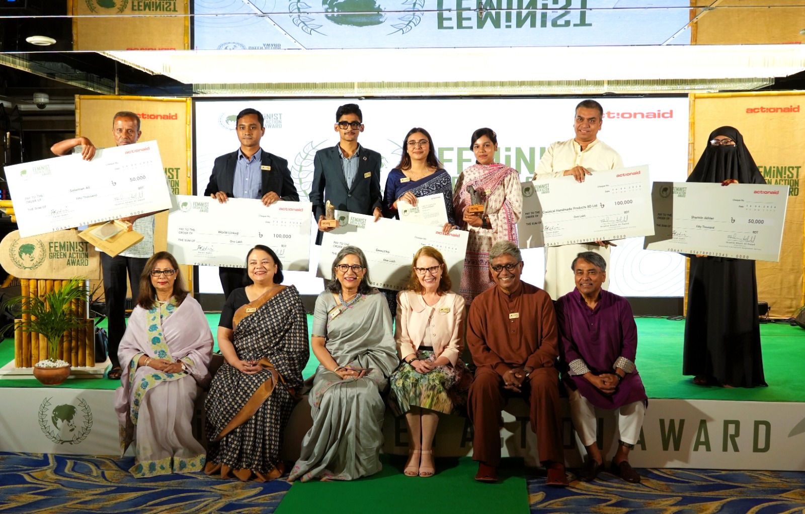 সবুজ অর্থনীতিতে নারীবাদী দৃষ্টিভঙ্গির স্বীকৃতি, ‘ফেমিনিস্ট গ্রিন অ্যাকশন অ্যাওয়ার্ড’ পেল তিন প্রতিষ্ঠান